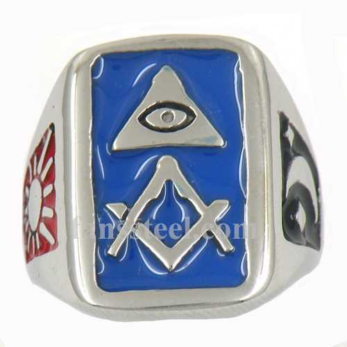 FSR11W74BL all seeing eye moon sun ring - Click Image to Close